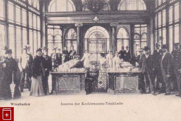 Wiesbaden  Inneres der Kochbrunnen-Trinkhalle, , , , книга, купить,  аннотация, читать: фото №1, старинная открытка, антикварная открытка, дореволюционная открытка