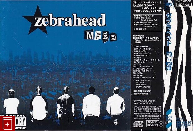 CD Zebrahead – MFZB 2003 Japan OBI SICP 424  Rock  , , книга, купить, читать, аннотация: фото №1