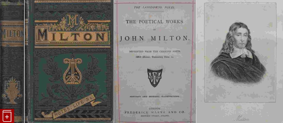 антикварная книга The poetical works of John Milton, Милтон Дж, , , книга, купить,  аннотация, читать, старинная книга: фото №1