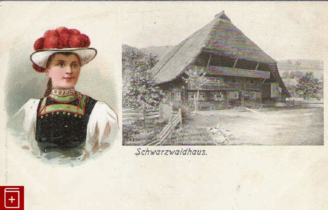 Schwarzwaldhaus, , , , книга, купить,  аннотация, читать: фото №1, старинная открытка, антикварная открытка, дореволюционная открытка