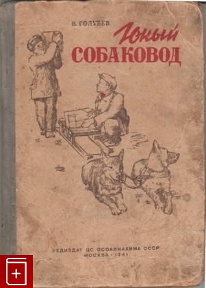 книга Юный собаковод, Голубев В, 1941, , книга, купить,  аннотация, читать: фото №1