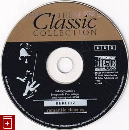 CD BERLIOZ  romantic classics (1995) SINGAPORE (CC-019) Classical, , 1995, компакт диск, купить,  аннотация, слушать: фото №2