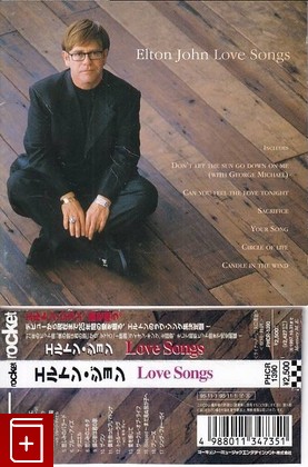 CD Elton John – Love Songs (1995) Japan OBI (PHCR-1390)  Pop  , , книга, купить, читать, аннотация: фото №1