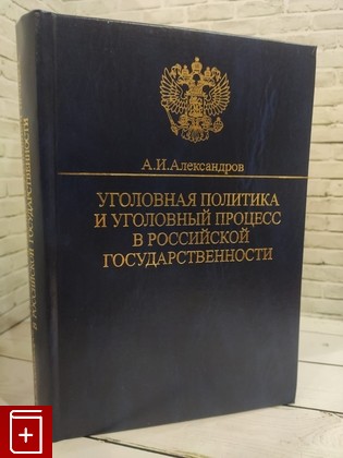 книга Уголовная политика и уголовный процесс в российской государственности: история, современность, перспективы, проблемы Александров Алексей Иванович 2003, 5-288-03278-5, книга, купить, читать, аннотация: фото №1