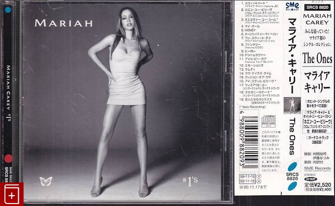 CD Mariah – #1's (1998) Japan OBI (SRCS 8820) Pop, , , компакт диск, купить,  аннотация, слушать: фото №1