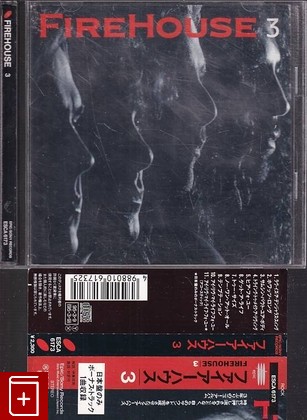 CD Firehouse – 3 (1995) Japan OBI (ESCA 6173)  Hard Rock, , , компакт диск, купить,  аннотация, слушать: фото №1