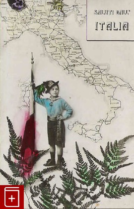 Saluti dall' Italia, , , , книга, купить,  аннотация, читать: фото №1, старинная открытка, антикварная открытка, дореволюционная открытка