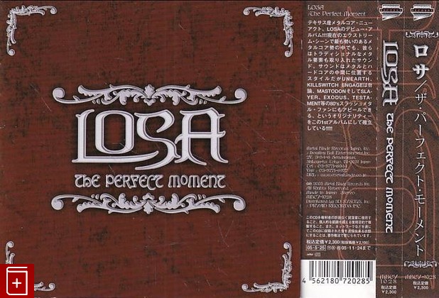 CD Losa – The Perfect Moment  2005 Japan OBI MBCY-1028 Heavy Metal  , , книга, купить, читать, аннотация: фото №1