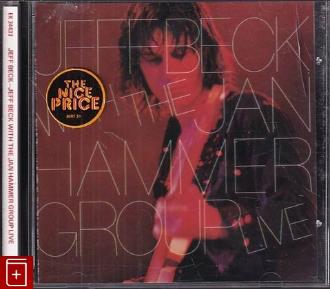 CD Jeff Beck With The Jan Hammer Group – Live (1991) US (EK 34433) Jazz, Rock, , , компакт диск, купить,  аннотация, слушать: фото №1