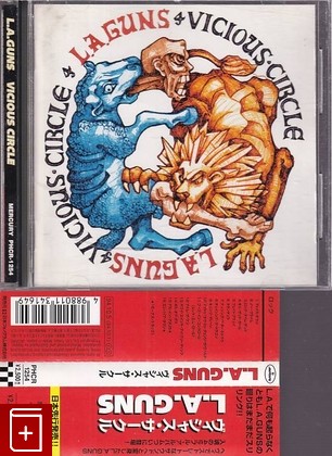 CD L A  Guns – Vicious Circle (1994) Japan OBI (PHCR-1254) Hard Rock, , , компакт диск, купить,  аннотация, слушать: фото №1