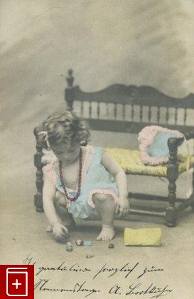 Девочка с бусами, , , , книга, купить,  аннотация, читать: фото №1, старинная открытка, антикварная открытка, дореволюционная открытка