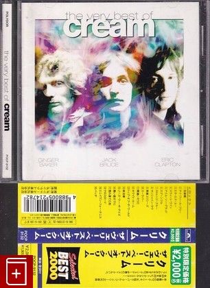 CD Cream – The Very Best Of Cream (1995) Japan OBI (POCP-9132) Blues Rock, , , компакт диск, купить,  аннотация, слушать: фото №1