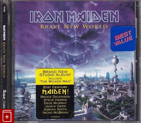 CD Iron Maiden – Brave New World (2000) USA (CK 62208) Heavy Metal, , , компакт диск, купить,  аннотация, слушать: фото №1