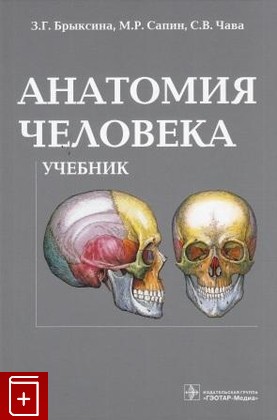 книга Анатомия человека  Учебник, Брыксина З Г , Сапин М Р , Чава С В, 2012, , книга, купить,  аннотация, читать: фото №1