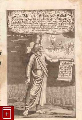 Портрет пророка Иезекииля  Гравюра, Claussner J  C, 1768, , книга, купить,  аннотация, читать: фото №1
