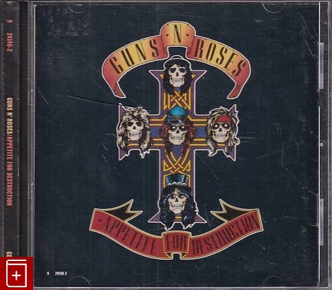 CD Guns N' Roses – Appetite For Destruction (1987) USA (9 24148-2) Heavy Metal, Glam, Hard Rock, , , компакт диск, купить,  аннотация, слушать: фото №1