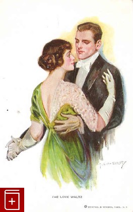 Открытка: The love waltz, , , , книга, купить,  аннотация, читать: фото №1, старинная открытка, антикварная открытка, дореволюционная открытка